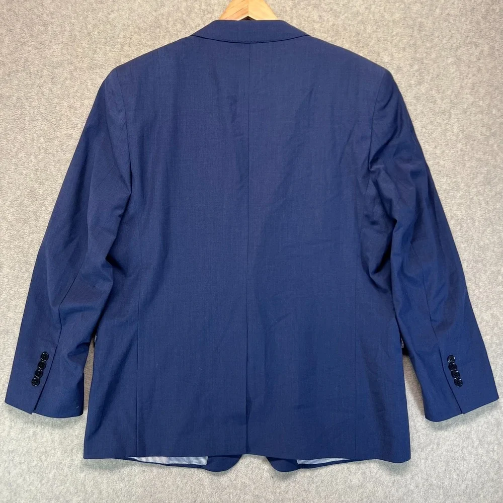 Brooks Brothers Mens Two Button Sports Coat Blue Single‎ Breasted Regent Fit 48L